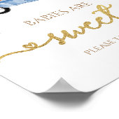 Pompoen Herfst Baby's zijn Sweet Sign Poster (Hoek)