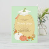 Pompoen Herfst Basisschool Afsluitingsfeestje Kaart (Staand voorkant)