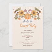 Pompoen Herfst Bloemen Herfstdobbelstenen Bunco Pa Kaart (Voorkant)