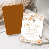 Pompoen Herfst Bloemen Vrijgezellenfeest Kaart