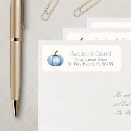 Pompoen Herfst Boy Shower Verjaardag Etiket