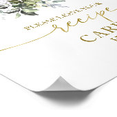 Pompoen Herfst Bruidsfeest Receptkaartjes Bord Poster (Hoek)