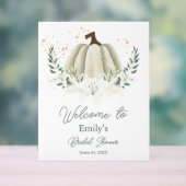 Pompoen Herfst Bruidsmeisjesfeest Acryl Welkom Bor Acryl Bord (Neutraal)