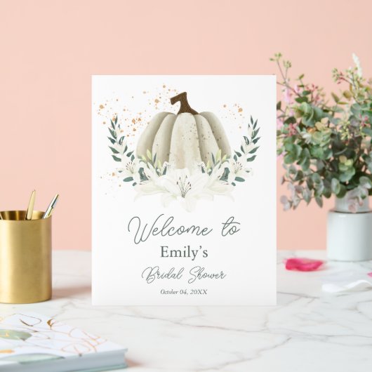 Pompoen Herfst Bruidsmeisjesfeest Acryl Welkomstbo Acryl Bord (Huwelijk)