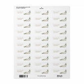 Pompoen Herfst Bruiloft Begroeiing Etiket (Full Sheet)
