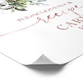 Pompoen Herfst Bruiloft Recept Kaartjes Bord Poster (Hoek)