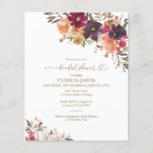 Pompoen Herfst Budget Bruids Douche Uitnodigingen Flyer (Voorkant)