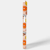 Pompoen Herfst Donuts & Koffie Sinaasappel Strepen Case-Mate iPhone Case (Achterkant / Rechts)