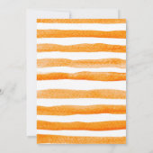 Pompoen herfst eerste 1e verjaardag uitnodiging (Achterkant)