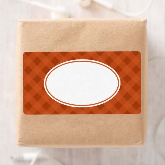 Pompoen Herfst Eten Keuken Gingham Labels (Insitu)