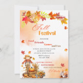 Pompoen Herfst Festival Waterverf Kaart (Voorkant)