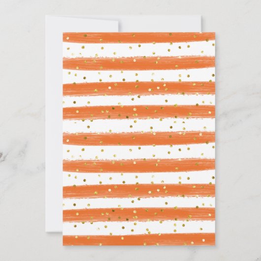 Pompoen Herfst Friendsgiving diner waterverf Kaart (Achterkant)