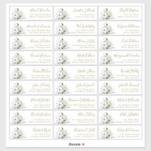 Pompoen Herfst Gast Namen Adres Sticker (Vel)