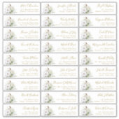 Pompoen Herfst Gast Namen Adres Sticker (Voorkant)