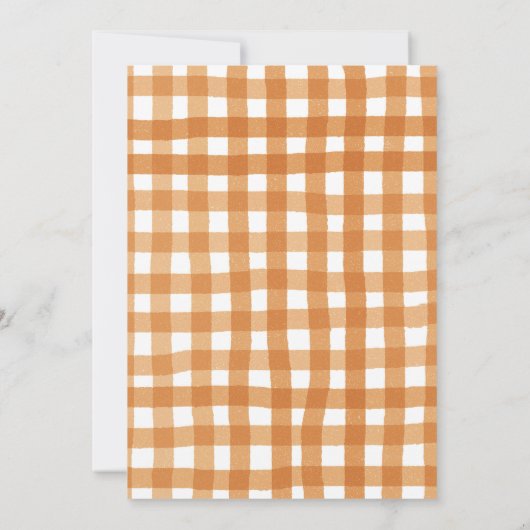 Pompoen Herfst Gekke Gans Baby shower Kaart (Achterkant)