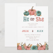 Pompoen Herfst Gendergelijkheid Uitnodiging (Voorkant / Achterkant)