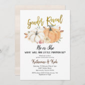 Pompoen Herfst Gendergelijkheid Uitnodiging (Voorkant / Achterkant)