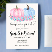 Pompoen Herfst Geslacht onthullen uitnodigingen