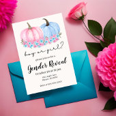 Pompoen Herfst Geslacht onthullen uitnodigingen