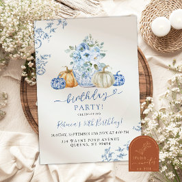 Pompoen Herfst Ginger Jar Chinoiserie Verjaardag Kaart