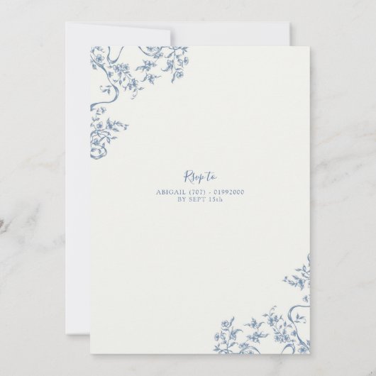 Pompoen Herfst Ginger Jar Chinoiserie Verjaardag Kaart (Achterkant)