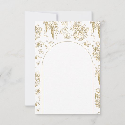 Pompoen Herfst Goud Whimsical Bloemen Baby shower Bedankkaart (Achterkant)