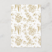 Pompoen Herfst Goud Whimsical Bloemen Baby shower Informatiekaartje (Achterkant)