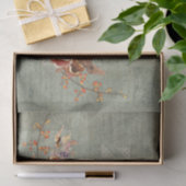 Pompoen Herfst Grijs Sinaasappel Rood Bloemen Wijn Tissuepapier (Geschenk)