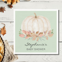 Pompoen Herfst Groen Baby shower