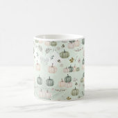 Pompoen Herfst Groen Thanksgiving Diner Koffiemok (Center)