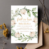 Pompoen Herfst groen Vrijgezellenfeest Kaart