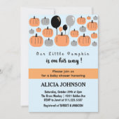 Pompoen Herfst Halloween baby shower Kaart (Voorkant)