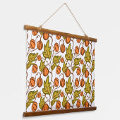 Pompoen Herfst Hand getekend Hangend Wandkleed (Gebogen)