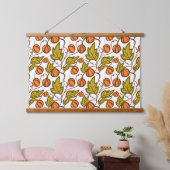 Pompoen Herfst Hand getekend Hangend Wandkleed (Slaapkamer)