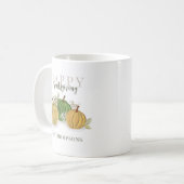 Pompoen Herfst Happy Thanksgiving Custom Koffiemok (Voorkant links)