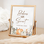 Pompoen herfst Herfst Baby shower Baby's zijn zoet Poster