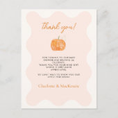 Pompoen herfst Herfst Baby shower dank u Briefkaar Briefkaart (Voorkant)