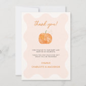 Pompoen herfst Herfst dank u kaart (Voorkant)