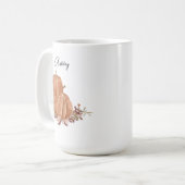 Pompoen Herfst Herfst Gepersonaliseerde Naam Thank Koffiemok (Voorkant links)