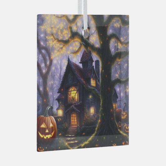 pompoen/herfst/herfst/Halloween Glas Ornament (Voorkant Rechts)