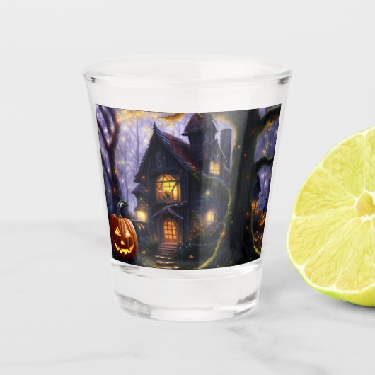 pompoen/herfst/herfst/Halloween Shot Glas (Voorkant)