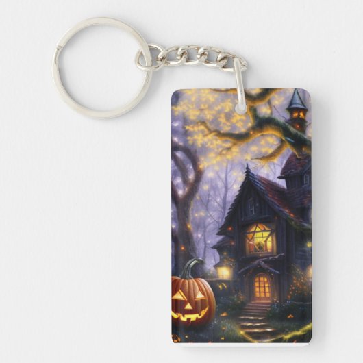 pompoen/herfst/herfst/Halloween Sleutelhanger (Voorkant)