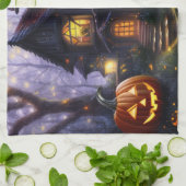 pompoen/herfst/herfst/Halloween Theedoek (Gevouwen)