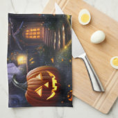 pompoen/herfst/herfst/Halloween Theedoek (Quarter Fold)