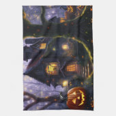 pompoen/herfst/herfst/Halloween Theedoek (Verticaal)