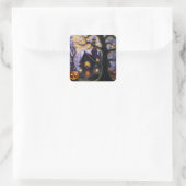 pompoen/herfst/herfst/Halloween Vierkante Sticker (Tas)