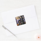 pompoen/herfst/herfst/Halloween Vierkante Sticker (Envelop)