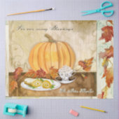 Pompoen Herfst Herfst Oogst Koffie Keuken Decor Tissuepapier (Craft)