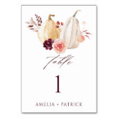 Pompoen Herfst Herfst Rustiek Huwelijk Kaart (Voorkant)