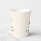 Pompoen herfst herfstwelkom in ons interieur papieren bekers (Links)